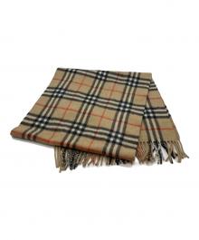 Burberry's（バーバリーズ）の古着「ノバチェックカシミヤストール」｜ベージュ