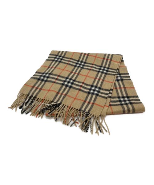 Burberry's（バーバリーズ）Burberry's (バーバリーズ) ノバチェックカシミヤストール ベージュの古着・服飾アイテム