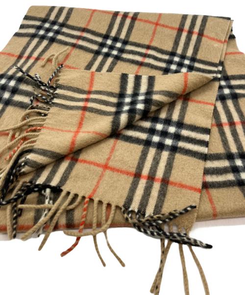 Burberry's（バーバリーズ）Burberry's (バーバリーズ) ノバチェックカシミヤストール ベージュの古着・服飾アイテム