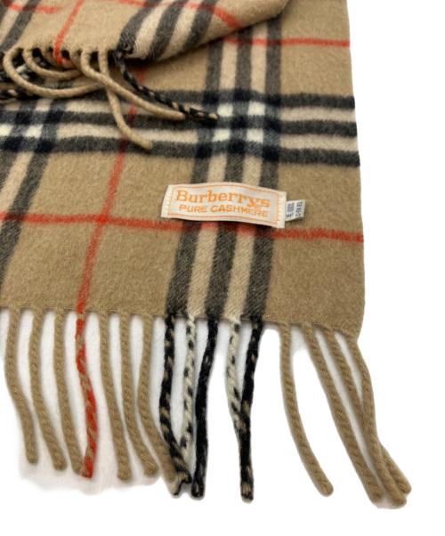 Burberry's（バーバリーズ）Burberry's (バーバリーズ) ノバチェックカシミヤストール ベージュの古着・服飾アイテム