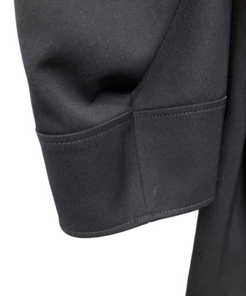 THE RERACS（ザ リラクス）THE RERACS (ザ リラクス) THE MIDDLE BAL COLLAR COAT/ミドルバルカラーコート ブラック サイズ:36の古着・服飾アイテム