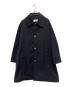 THE RERACS（ザ リラクス）の古着「THE MIDDLE BAL COLLAR COAT/ミドルバルカラーコート」｜ブラック