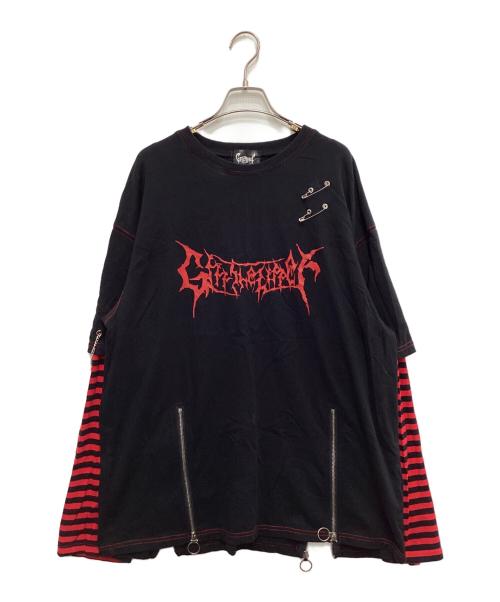 Grrr the Lipper（ガルルザリッパー）Grrr the Lipper (ガルルザリッパー) レイヤードカットソー ブラック サイズ:freeの古着・服飾アイテム