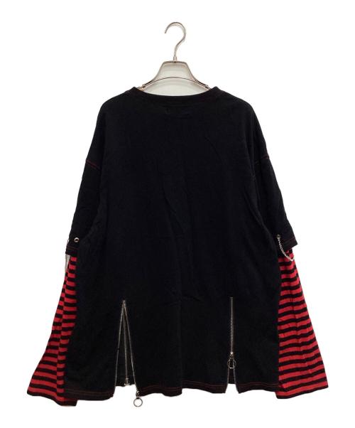 Grrr the Lipper（ガルルザリッパー）Grrr the Lipper (ガルルザリッパー) レイヤードカットソー ブラック サイズ:freeの古着・服飾アイテム