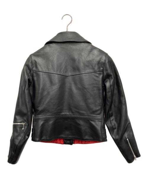 Triple Six（トリプルシックス）Triple Six (トリプルシックス) サイドベルト ライダースジャケット ブラック サイズ:34の古着・服飾アイテム