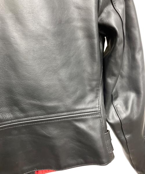 Triple Six（トリプルシックス）Triple Six (トリプルシックス) サイドベルト ライダースジャケット ブラック サイズ:34の古着・服飾アイテム