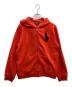 POLO RALPH LAUREN（ポロ・ラルフローレン）の古着「ビッグポニージップパーカー」｜オレンジ