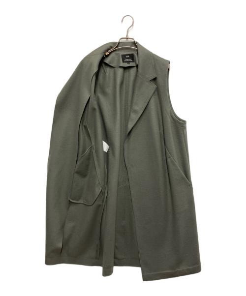 23区（ニジュウサンク）23区 (ニジュウサンク) ウールロングジレ グリーン サイズ:44の古着・服飾アイテム