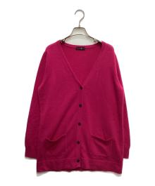 TAKASHIMAYA（高島屋）の古着「カシミヤカーディガン」｜ショッキングピンク
