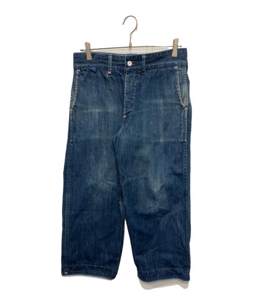 Porter Classic（ポータークラシック）Porter Classic (ポータークラシック) ワイドクロップドデニムパンツ インディゴ サイズ:Sの古着・服飾アイテム