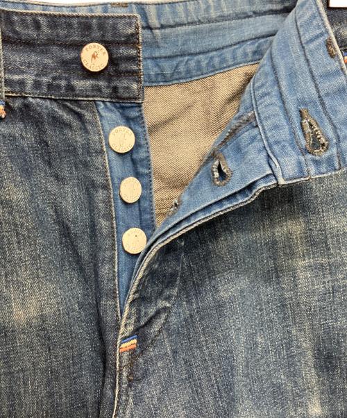 Porter Classic（ポータークラシック）Porter Classic (ポータークラシック) ワイドクロップドデニムパンツ インディゴ サイズ:Sの古着・服飾アイテム