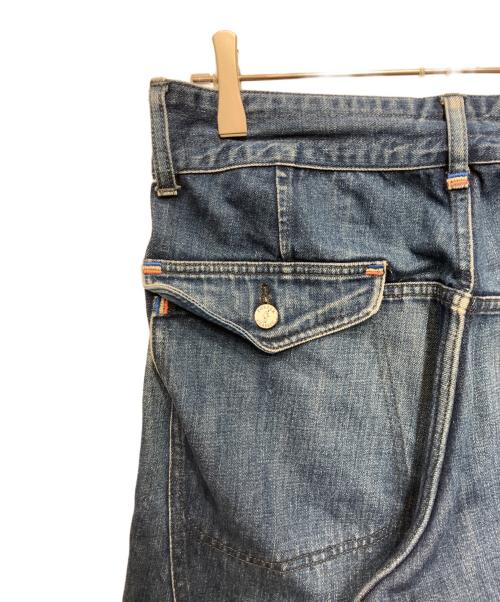 Porter Classic（ポータークラシック）Porter Classic (ポータークラシック) ワイドクロップドデニムパンツ インディゴ サイズ:Sの古着・服飾アイテム