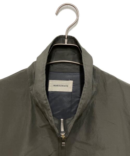 MARKAWARE（マーカウェア）MARKAWARE (マーカウェア) BRATAC SILK × ORGANIC WOOL TAFFETA SPORTS JACKET グレー サイズ:２の古着・服飾アイテム