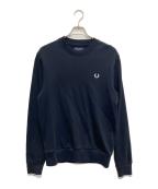 FRED PERRYフレッドペリー）の古着「クルーネックスウェット」｜ネイビー