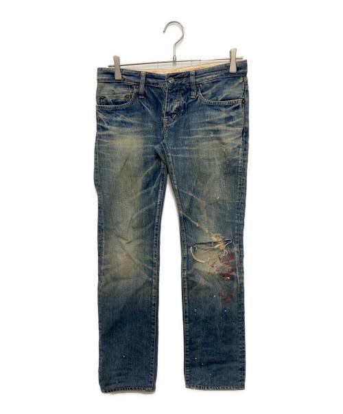 Hysteric Glamour（ヒステリックグラマー）Hysteric Glamour (ヒステリックグラマー) ローライズデニムパンツ インディゴ サイズ:Sの古着・服飾アイテム