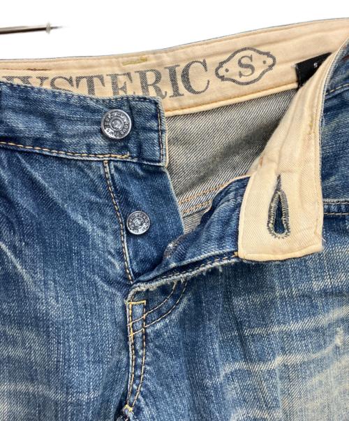 Hysteric Glamour（ヒステリックグラマー）Hysteric Glamour (ヒステリックグラマー) ローライズデニムパンツ インディゴ サイズ:Sの古着・服飾アイテム