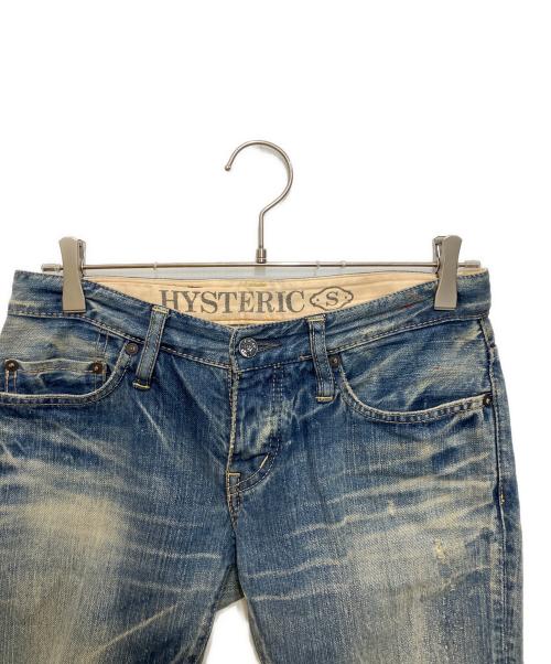 Hysteric Glamour（ヒステリックグラマー）Hysteric Glamour (ヒステリックグラマー) ローライズデニムパンツ インディゴ サイズ:Sの古着・服飾アイテム