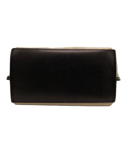 LONGCHAMP（ロンシャン）LONGCHAMP (ロンシャン) ロゾ エッセンシャルL トートバッグ アイボリー×ブラックの古着・服飾アイテム