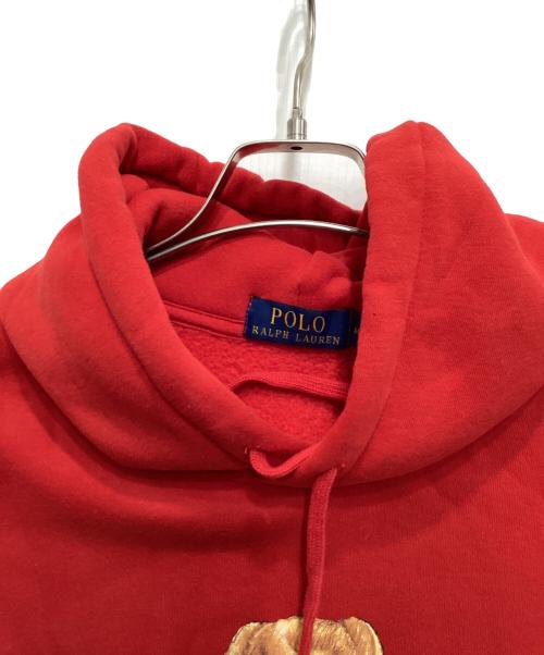 POLO RALPH LAUREN（ポロ・ラルフローレン）POLO RALPH LAUREN (ポロ・ラルフローレン) ポロベアパーカー レッド サイズ:Mの古着・服飾アイテム