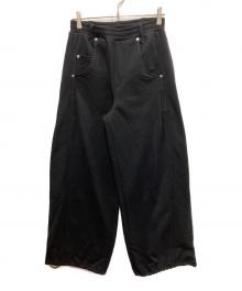 SLY（スライ）の古着「DENIM DETAIL SW パンツ」｜ブラック