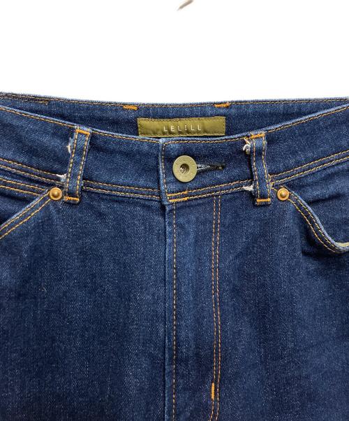 lelill（レリル）lelill (レリル) パイプドストレートパンツ インディゴ サイズ:66cm (W26・M)の古着・服飾アイテム