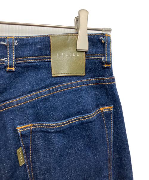 lelill（レリル）lelill (レリル) パイプドストレートパンツ インディゴ サイズ:66cm (W26・M)の古着・服飾アイテム