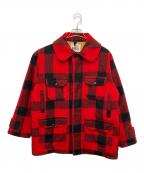 WOOLRICHウールリッチ）の古着「バッファローチェック マッキーノジャケット」｜レッド