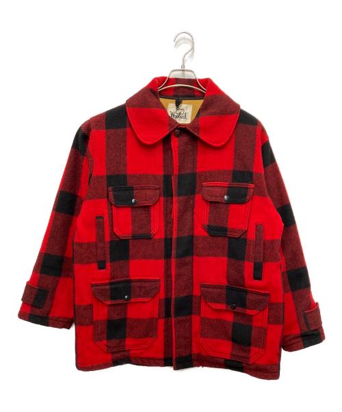 WOOLRICH（ウールリッチ）WOOLRICH (ウールリッチ) バッファローチェック マッキーノジャケット レッド サイズ:SIZE44の古着・服飾アイテム