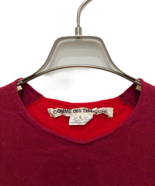 COMME des GARCONS（コムデギャルソン）COMME des GARCONS (コムデギャルソン) ノースリーブニット レッド サイズ:Sの古着・服飾アイテム