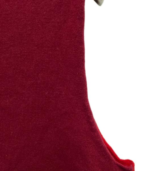 COMME des GARCONS（コムデギャルソン）COMME des GARCONS (コムデギャルソン) ノースリーブニット レッド サイズ:Sの古着・服飾アイテム