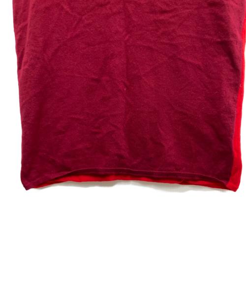 COMME des GARCONS（コムデギャルソン）COMME des GARCONS (コムデギャルソン) ノースリーブニット レッド サイズ:Sの古着・服飾アイテム