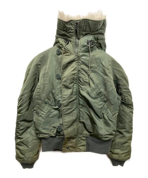 ALPHA INDUSTRIES（アルファインダストリーズ）ALPHA INDUSTRIES (アルファインダストリーズ) N2-B フライトジャケット カーキ サイズ:Mの古着・服飾アイテム