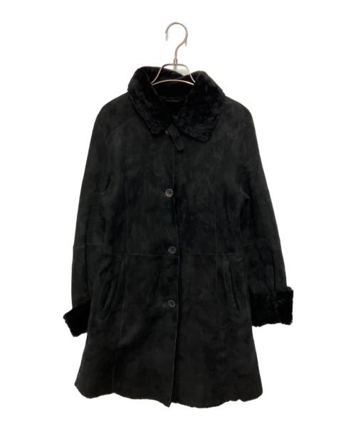 botticelli（ボッティチェリ）BOTTICELLI (ボッティチェリ) ムートンコート ブラック サイズ:Mの古着・服飾アイテム