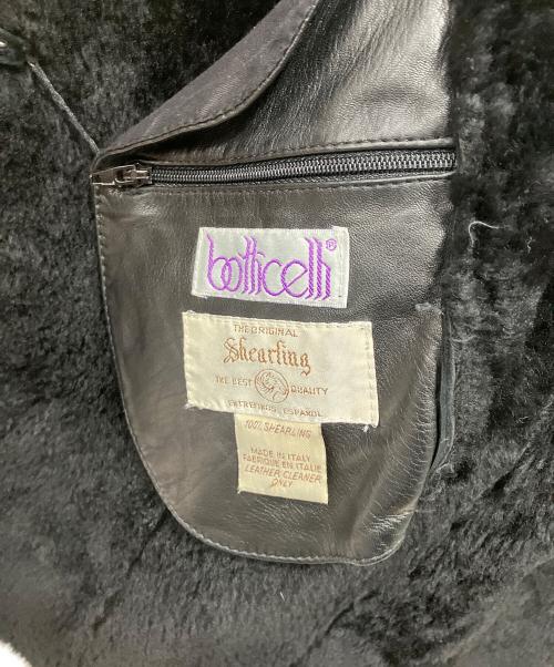 botticelli（ボッティチェリ）BOTTICELLI (ボッティチェリ) ムートンコート ブラック サイズ:Mの古着・服飾アイテム