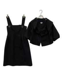 FOXEY（フォクシー）の古着「ジャケット+カシミヤ混キャミソールワンピース」｜ブラック