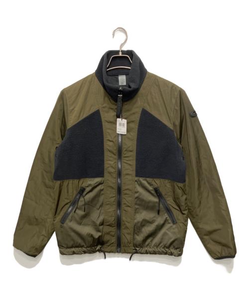 COACH（コーチ）COACH (コーチ) リバーシブルフリースジャケット ブラック×オリーブ サイズ:Sの古着・服飾アイテム
