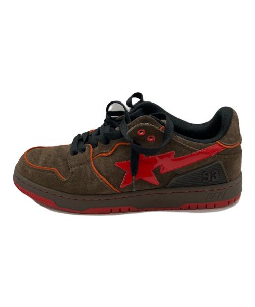 A BATHING APE（アベイシングエイプ）A BATHING APE (アベイシングエイプ) SK8 STA BROWN/RED ブラウン×レッド サイズ: 26cmの古着・服飾アイテム