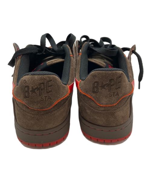 A BATHING APE（アベイシングエイプ）A BATHING APE (アベイシングエイプ) SK8 STA BROWN/RED ブラウン×レッド サイズ: 26cmの古着・服飾アイテム