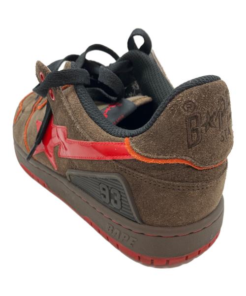 A BATHING APE（アベイシングエイプ）A BATHING APE (アベイシングエイプ) SK8 STA BROWN/RED ブラウン×レッド サイズ: 26cmの古着・服飾アイテム