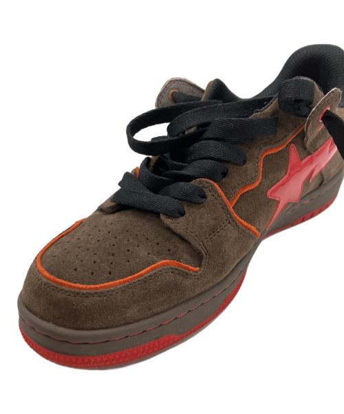 A BATHING APE（アベイシングエイプ）A BATHING APE (アベイシングエイプ) SK8 STA BROWN/RED ブラウン×レッド サイズ: 26cmの古着・服飾アイテム