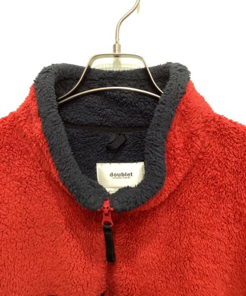 doublet（ダブレット）doublet (ダブレット) POLYESTER FLEECE HALF ZIP PULLOVER レッド サイズ:Mの古着・服飾アイテム