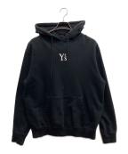 Y's×New Eraワイズ×ニューエラ）の古着「センターロゴプルオーバーパーカー」｜ブラック