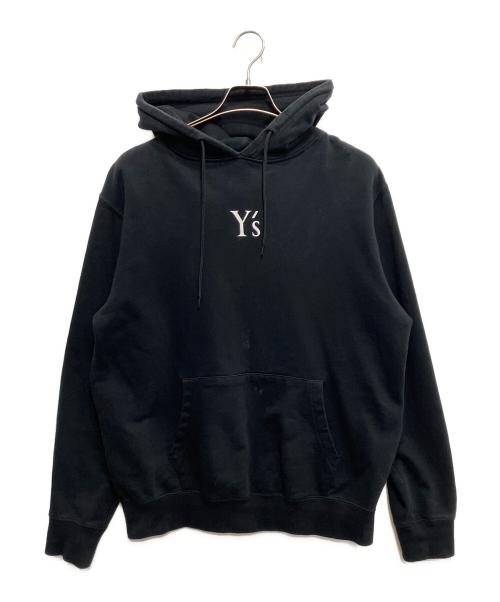 Y's（ワイズ）Y's (ワイズ) New Era (ニューエラ) センターロゴプルオーバーパーカー ブラック サイズ:4の古着・服飾アイテム
