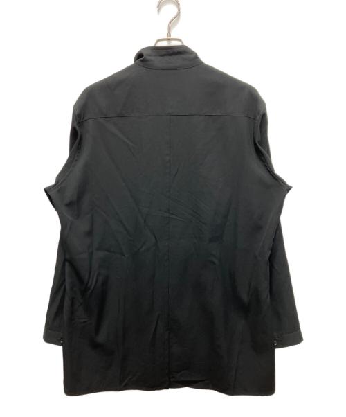 Yohji Yamamoto pour homme（ヨウジヤマモト プールオム）Yohji Yamamoto pour homme (ヨウジヤマモト プールオム) スパンコールジップアップシャツ ブラック サイズ:SIZE3の古着・服飾アイテム