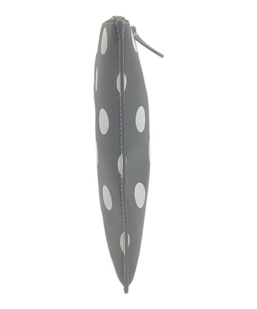 COMME des GARCONS（コムデギャルソン）COMME des GARCONS (コムデギャルソン) Palka Dots Printed レザーポーチ グレーの古着・服飾アイテム