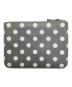 COMME des GARCONS (コムデギャルソン) Palka Dots Printed レザーポーチ グレー：6000円