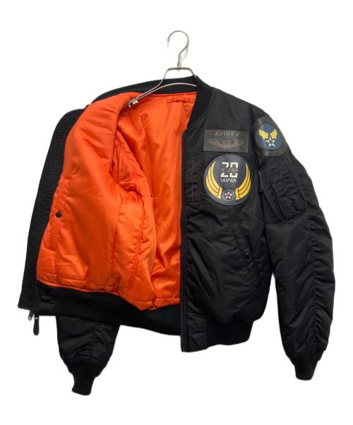 AVIREX（アヴィレックス）AVIREX (アヴィレックス) MA-1ジャケット ブラック サイズ:Mの古着・服飾アイテム