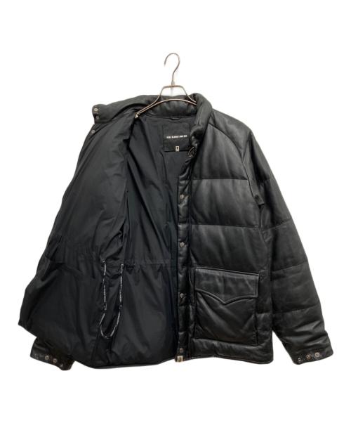 A BATHING APE（アベイシングエイプ）A BATHING APE (アベイシングエイプ) レザーダウンジャケット ブラック サイズ:Lの古着・服飾アイテム