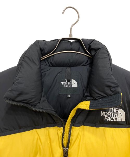 THE NORTH FACE（ザ ノース フェイス）THE NORTH FACE (ザ ノース フェイス) ヌプシジャケット ブラック×イエロー サイズ:XLの古着・服飾アイテム