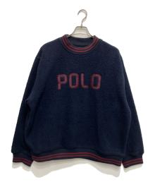 POLO RALPH LAUREN（ポロ・ラルフローレン）の古着「ボアフリーススウェット」｜ネイビー
